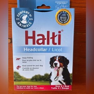 HALTI NO PULL TRAINING HEADCOLLAR FOR DOGS - Size 4 Red